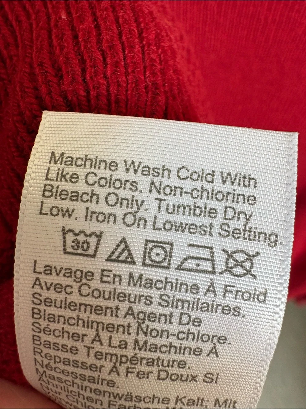 J.Crew Red 100% Cotton Quarter Zip Sweater Men’s XL